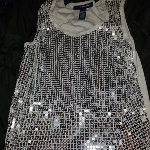 Size M (runs large) Denim 24/7 Silver Top